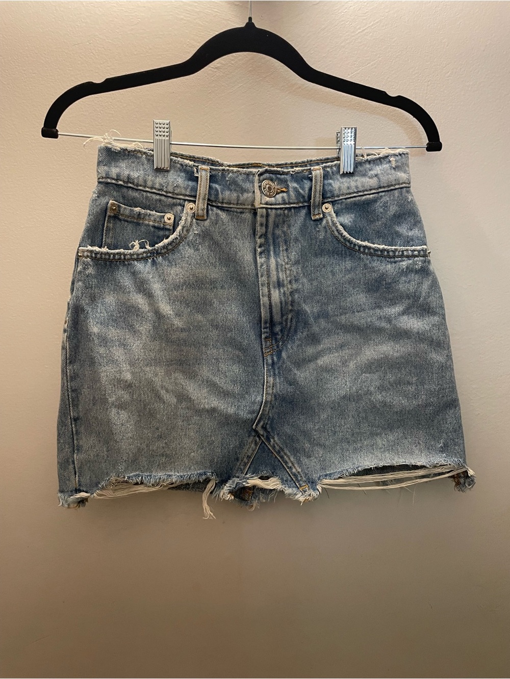 Zara Light Blue Denim Shorts